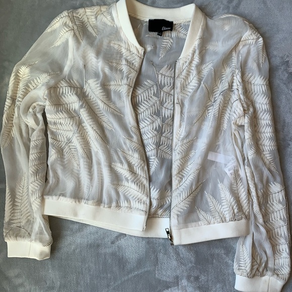 Fern patterned bomber jacket - Picture 3 of 5